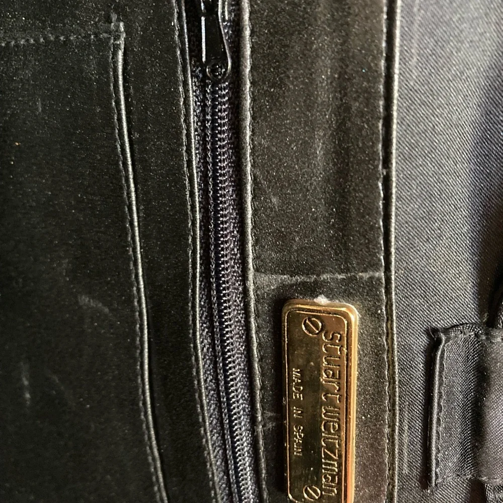 Stuart Weitzman Vintage Black Satin Purse - Picture 5 of 11